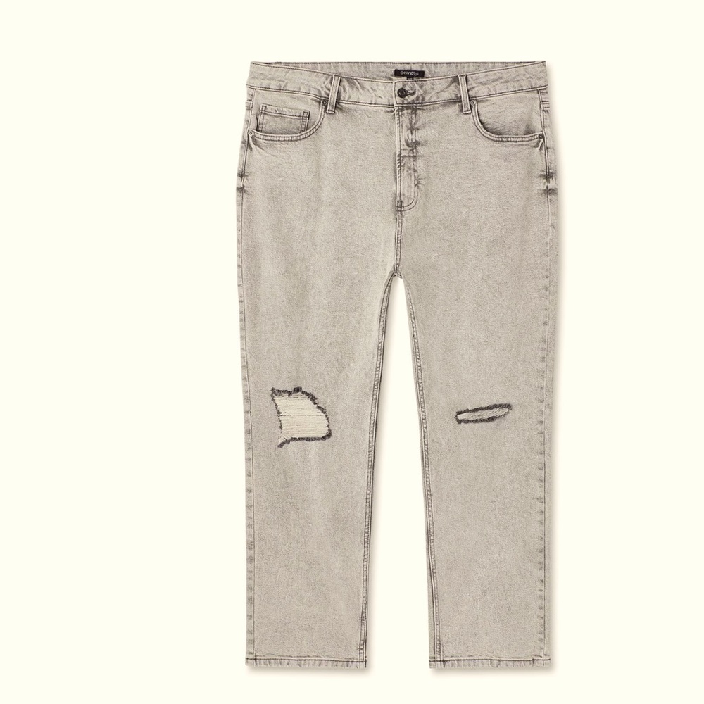 NWT George Straight Leg Plus 18w Grey Wash Jeans